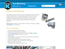 Tablet Screenshot of kurtmachining.com